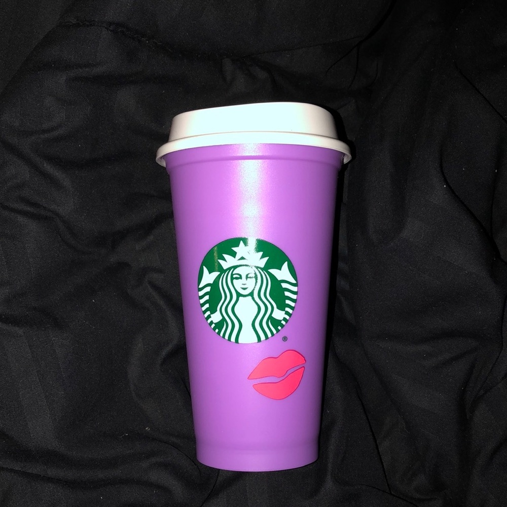 2021 Starbucks Valentine’s Day - Lips - Reusable Purple Hot Cup